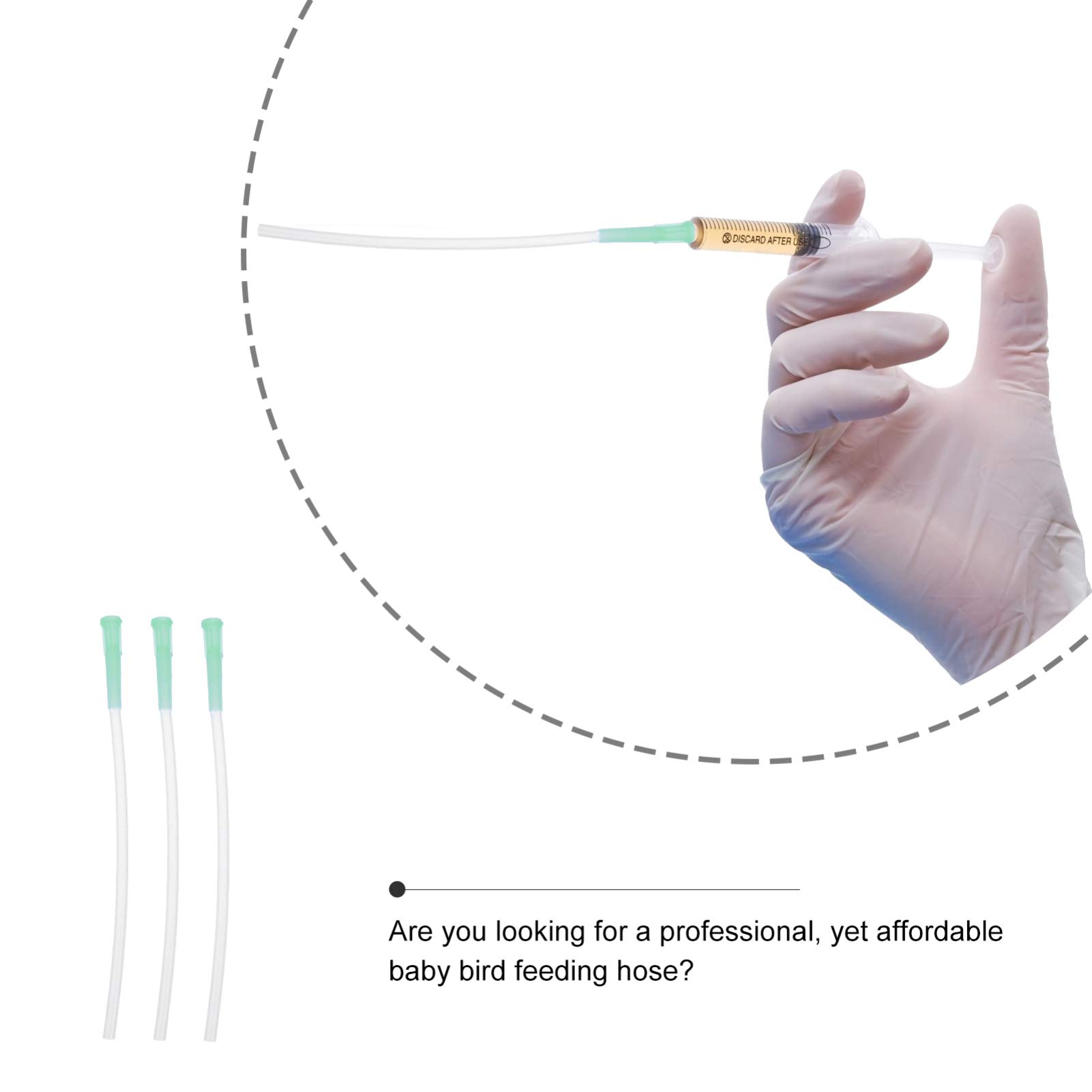 balacoo Birds Feeding Hose Accessory Parrot Feeding Hose Parts Bird Feeder Random Color