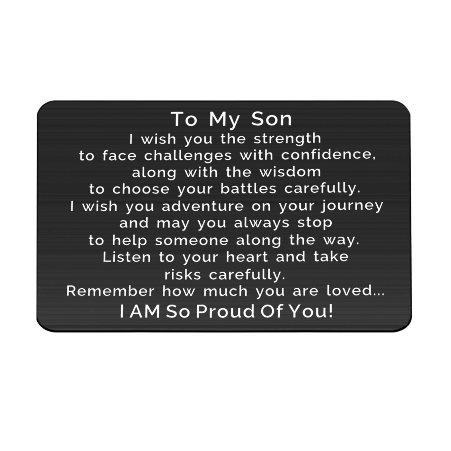 FUSTMW Inspirational Keychain Gifts to My Son Daughter Graduation Gift We Pray You'll Always be Safe Enjoy The Ride and Never Forget Your Way Back Home