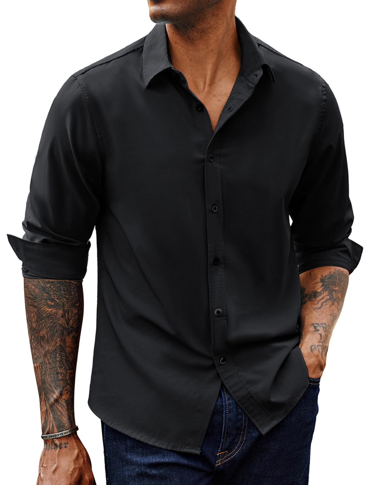 PJ PAUL JONES Herren Hemd Hemden Regular Fit Freizeithemd Bügelleichte Modern Businesshemd