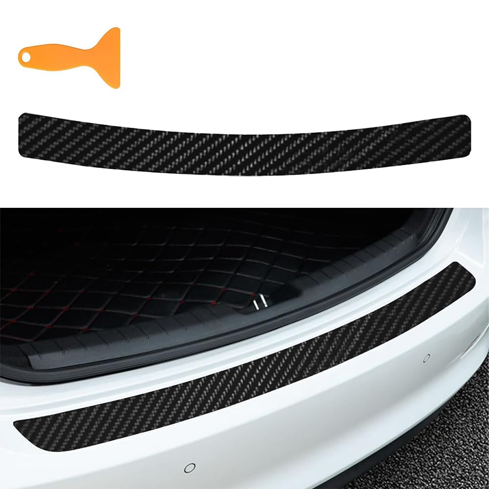 YDSTNiu Rear Bumper Protector Fits for Audi A5 Cabrio | Typ F5 | Bj. ab 2016, Boot Guard Scratch Resistant Sill Cover Trim Scuff Plate Tailgate Protection Accessory