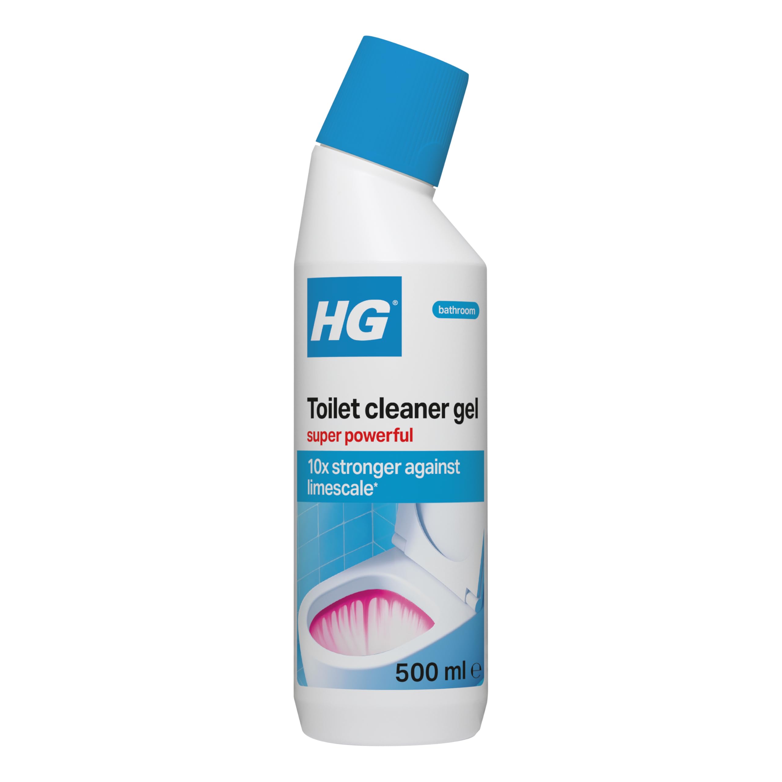 – Toilet Cleaner Gel Super Powerful, Limescale & Stain Remover – 500ml