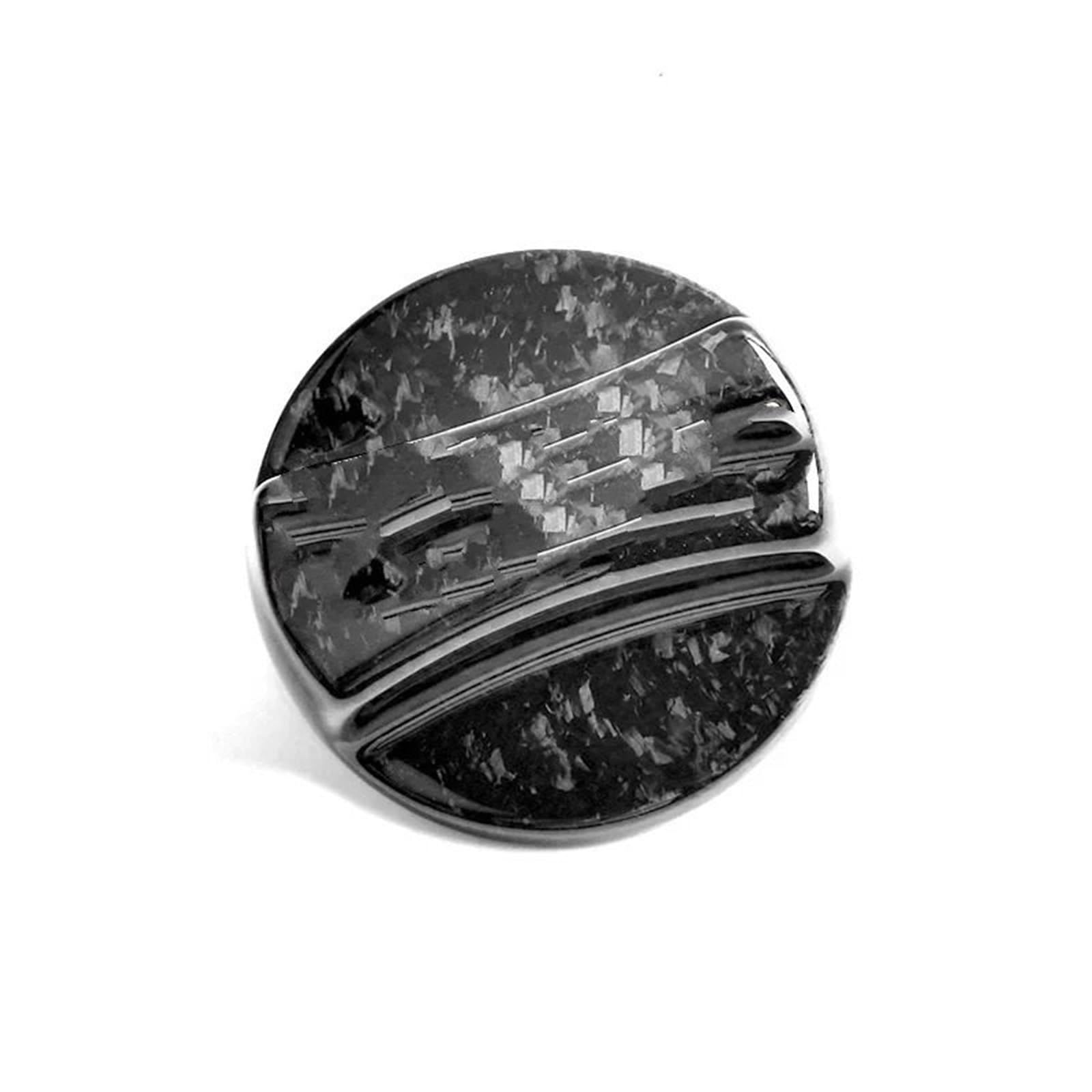 Tapón del tanque de combustible Tapa de tanque de combustible de fibra de carbono compatible con BMW Serie 1, F15, F30, G20, E90 y E46.(Style 2)
