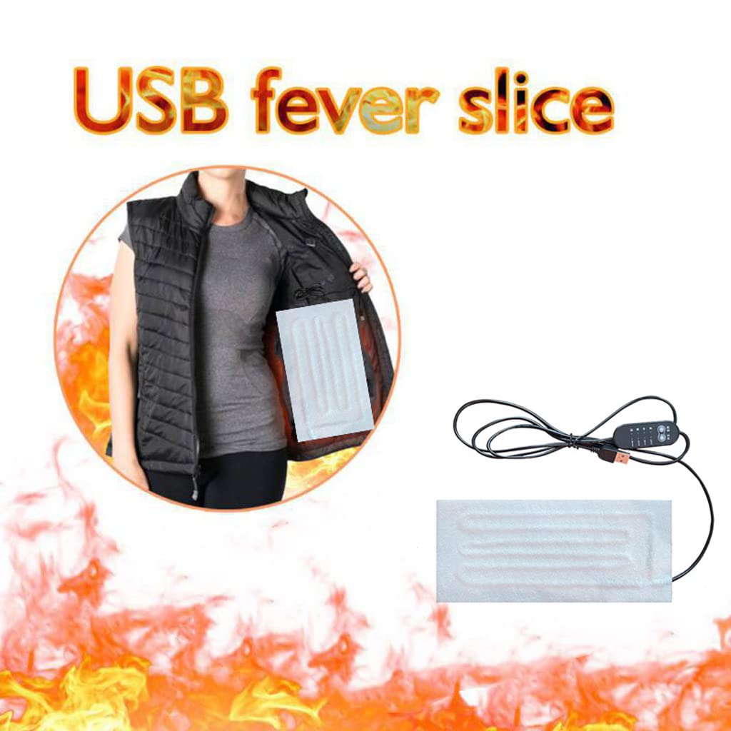 Pellicola di riscaldamento USB per riscaldamento veloce Pad Riscaldatore elettrico Film Gear per collo lombare addome Vest Down in Elettronica per la schiena