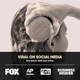 MARS MADE Tea Tree Shampoo Bar 2.0 - Hydrating & Moisturizing Natural Hair Soap Bar Shampoo for Excess Oil Build-Up & Scalp Nourishment - Bathing Soap Solid Shampoo for All Hair Types (120g, 4.23oz)