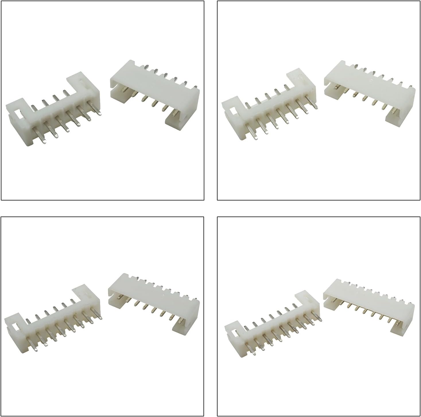 JST PH2.0 DIP Header Jst 2mm Pitch IC Socket Plugs Adapter JST Connector Kit 96Pcs, JST-PH 2/3/4/5/6/7/8/9/10/12Pin DIP Header Through Hole Mounting Top Type Vertical Header（PH2.0-DIP-Ver