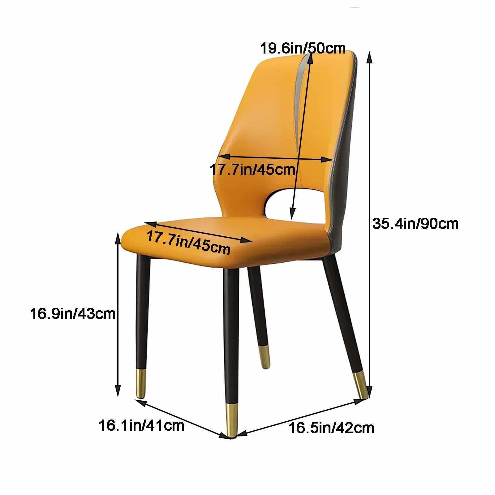 Amazon.com - zxhrybh Dining Chairs Modern PU Leather