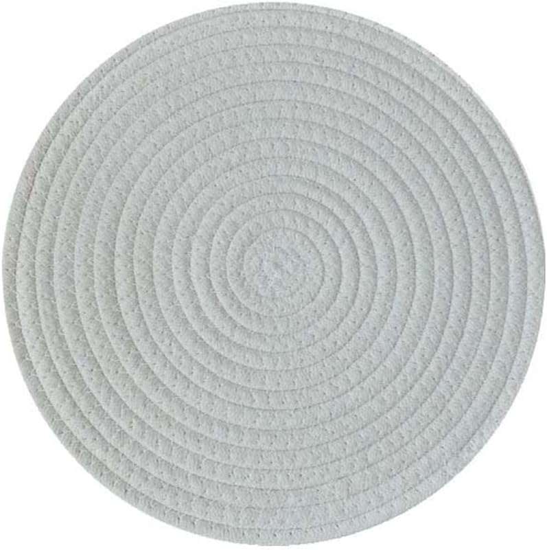 ラグマット 円形 コットン 手編み 北欧 ナチュラル 夏用 オールシーズン ラグ カーペット 洗える 床暖房 ホットカーペット対応