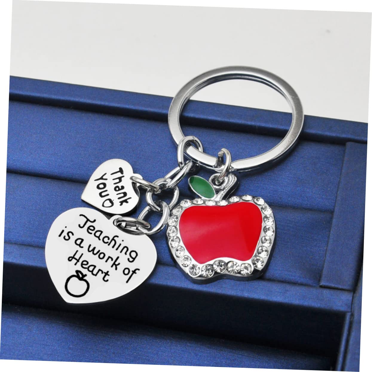 SOIMISS Llavero Dia Del Llavero Para Pared Llavero Decorativo Titular De La Para El Bolso Colgante De Corazón Llaveros De Acero Inoxidable