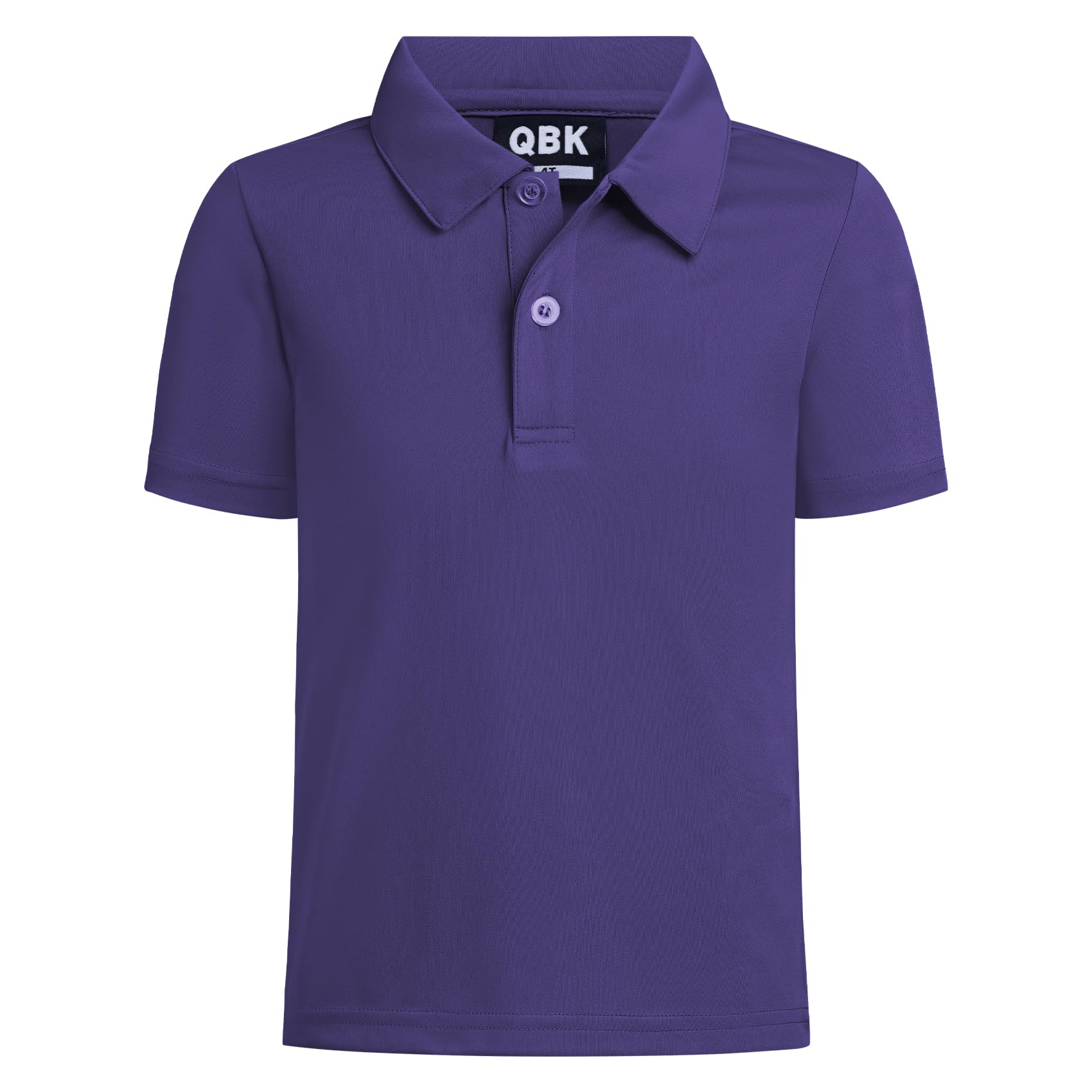 QBK Toddler to Youth Boys' Performance Polo Kids Collared Golf Shirt School Uniform