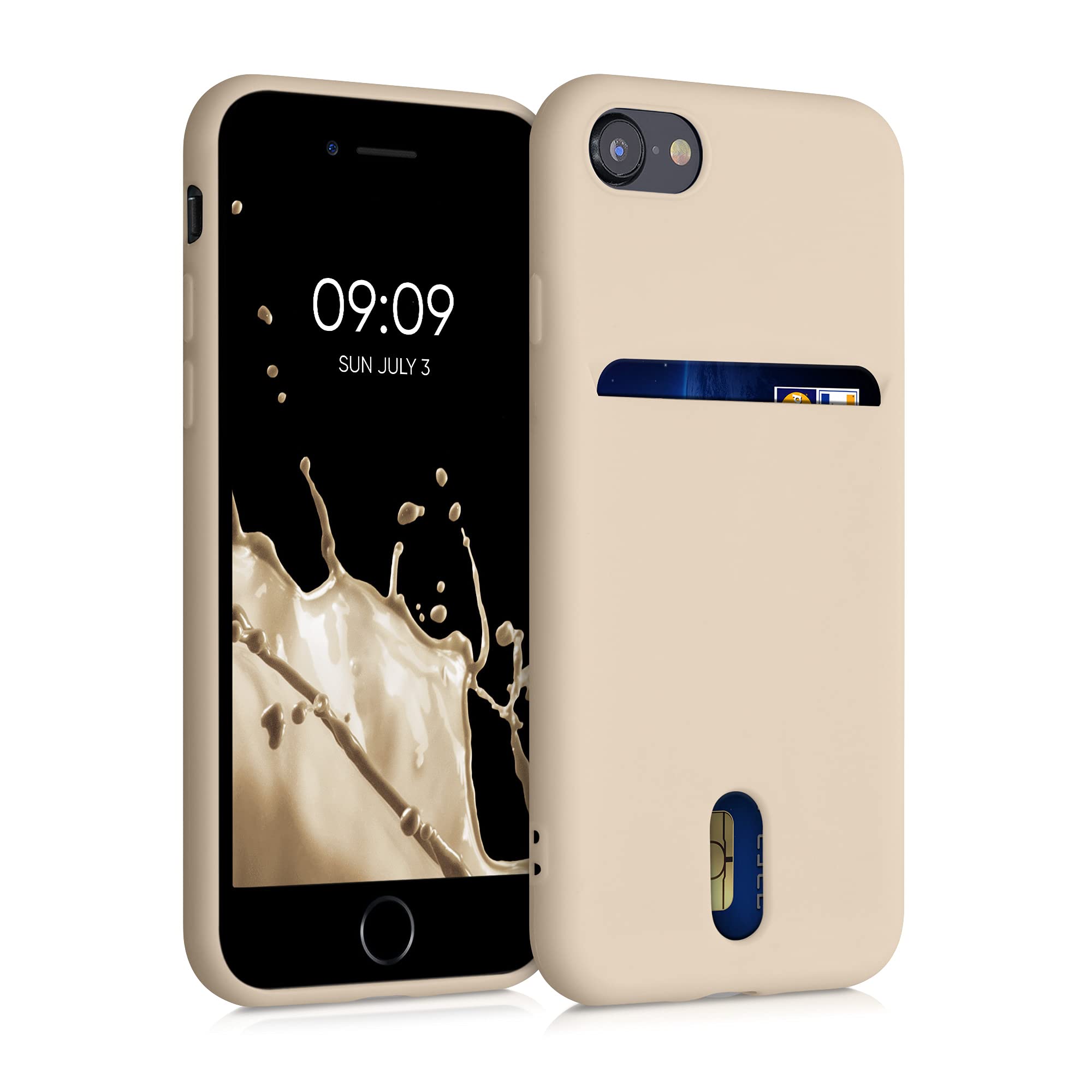 kwmobile Case Compatible with Apple iPhone SE 2022 iPhone SE 2020 iPhone 8 iPhone 7 - Soft TPU
