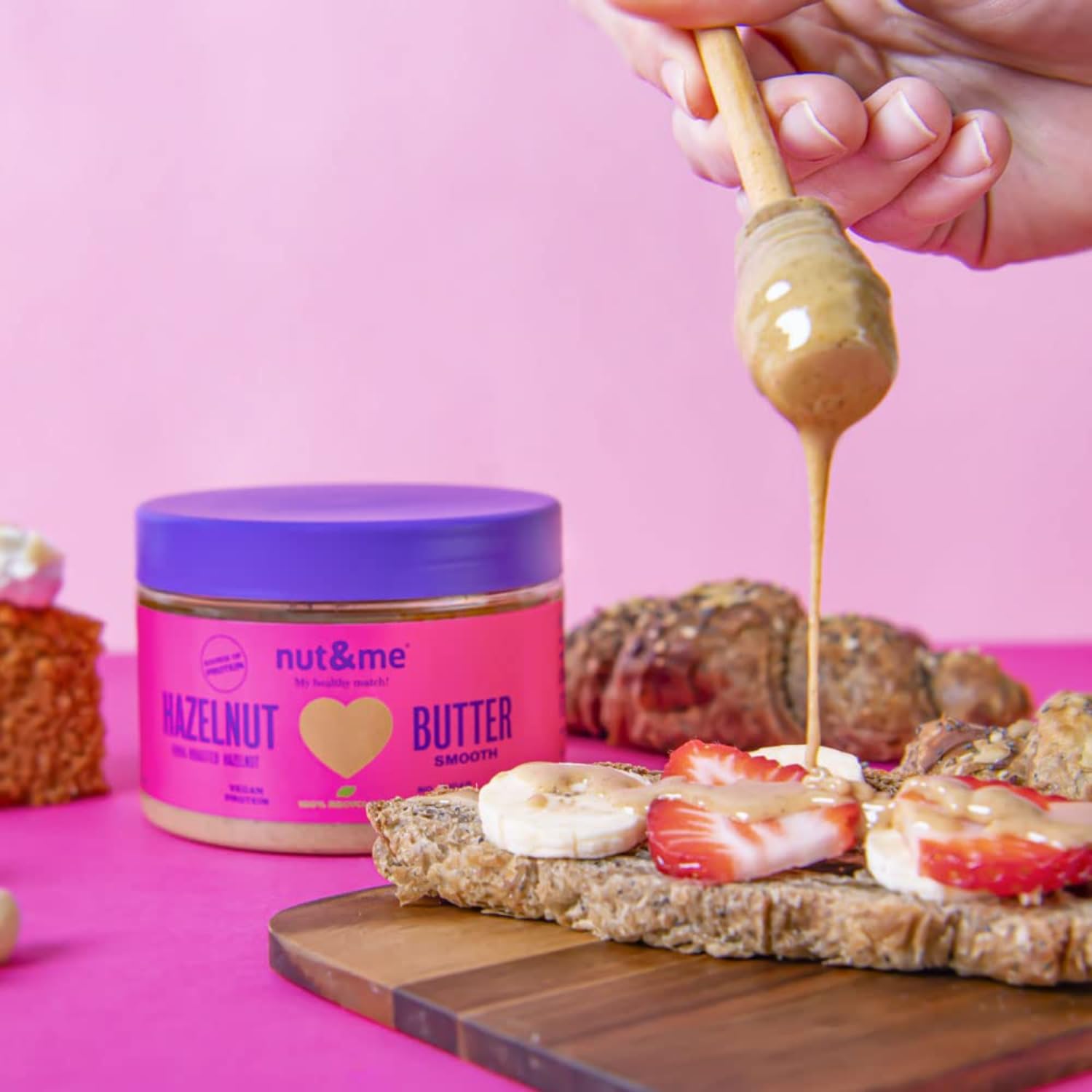 Purée de noisettes grillée 300 g nut&me | 100% noisettes | Vegan | Sans sucre ni additifs | Cremeuse et Délicieuse
