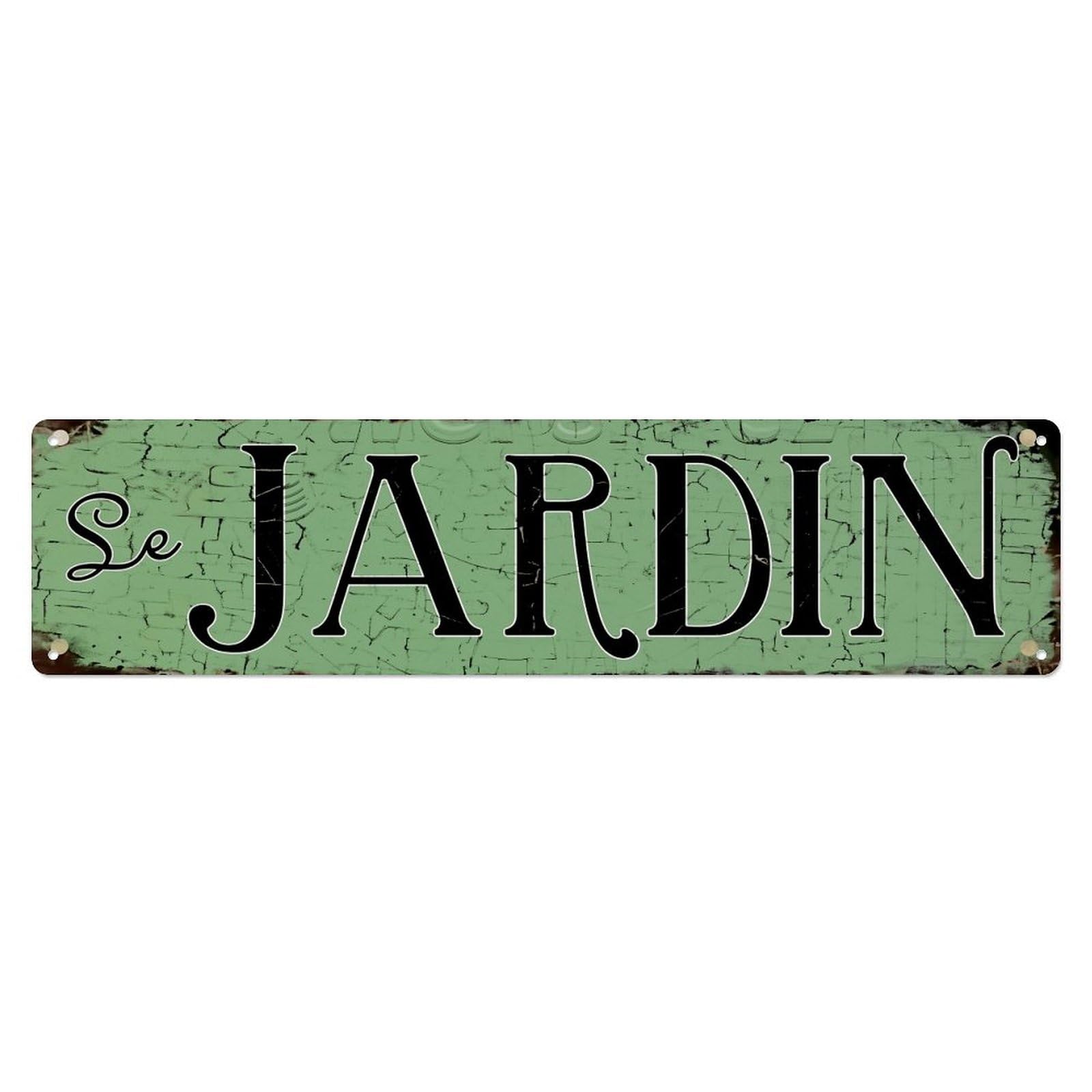 Green Cracked Texture Sign Pattern Metal Tin Sign Plaque