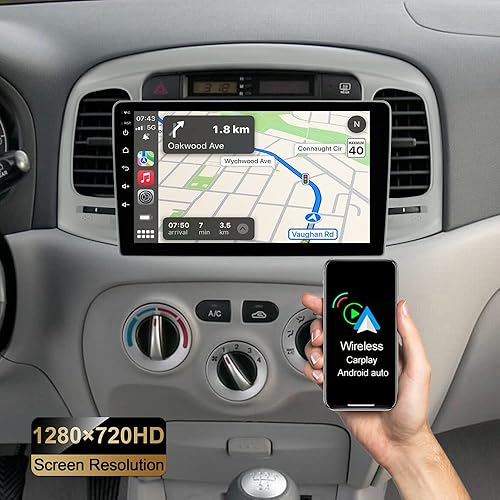Miniatura 8 de ASURE Radio estéreo de coche de 9 pulgadas para Accent MC 2006-2011, 4 núcleos 2+32G Android navegación GPS unidad principal con Carplay