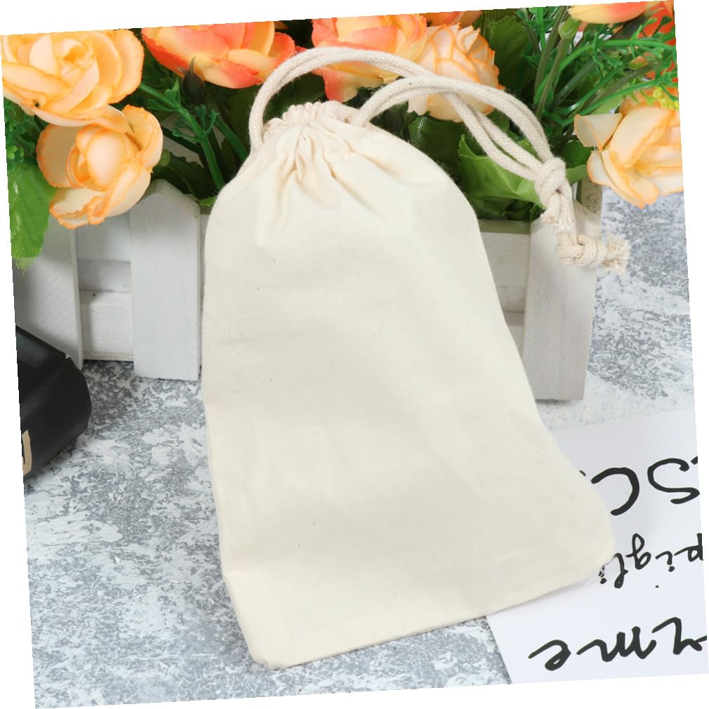 HAPINARY 3 Set Di Sacchetti Con Coulisse in Cotone 10x14 5 Cm Sacchetti Per Bomboniere in Organza 12 Pezzi*3