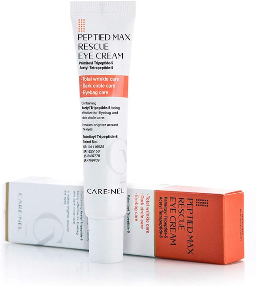 Eye Cream for Dark Circle and Puppy Eyes 25ml - Korean Skincare Peptide Max Rescue Reduce Under Eye Bags - Repair for Anti aging, Wrinkle for Men & Women - moisturizer for face treatment