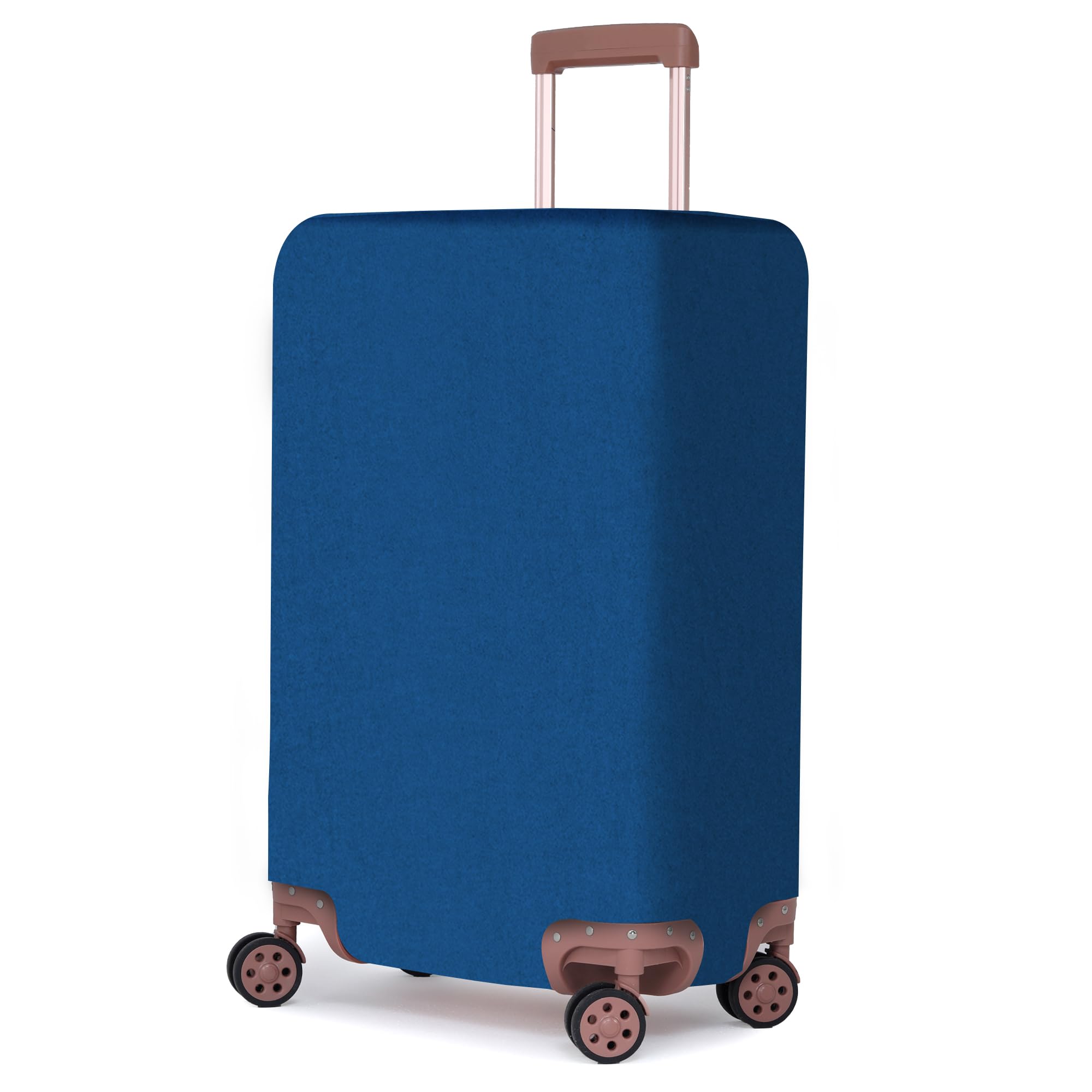Polyester Fabric Stretchable & Washable Protective Luggage Cover Universal Medium Check in Fit Size 65 cms - 70 cms & 24" for Hard/Soft Luggage Suitcase (Solid Teal)