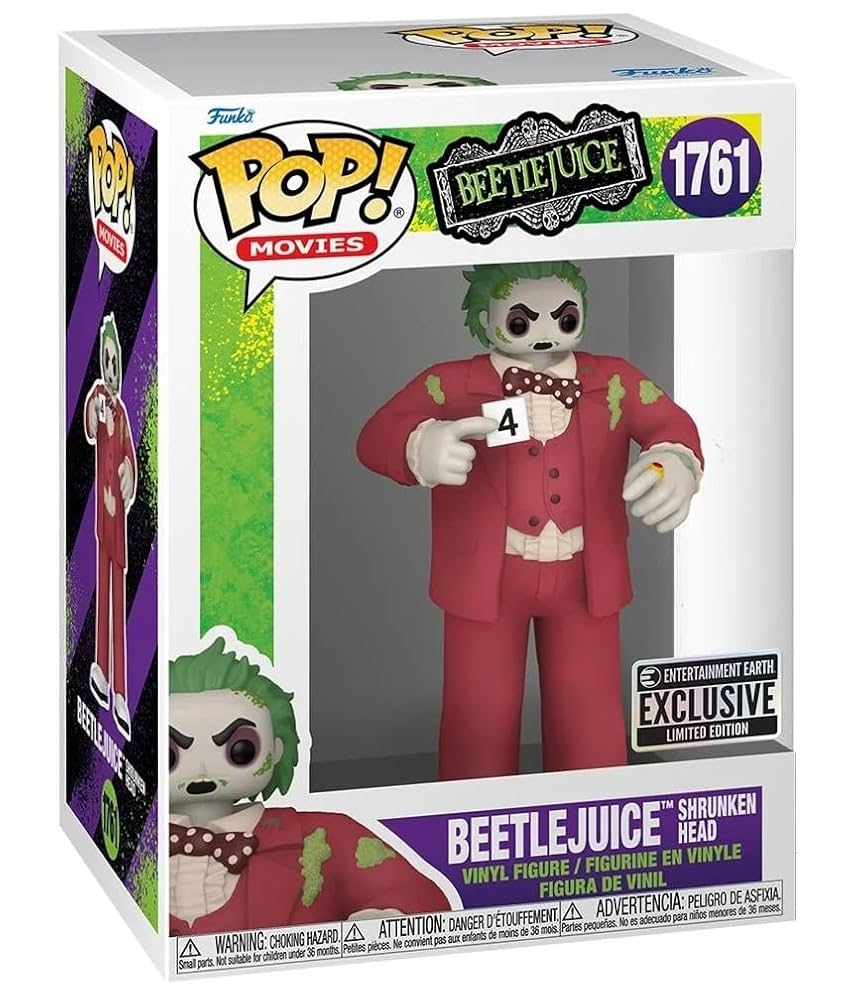 Amazon.com: POP Movies: Beetlejuice - Shrunken Head