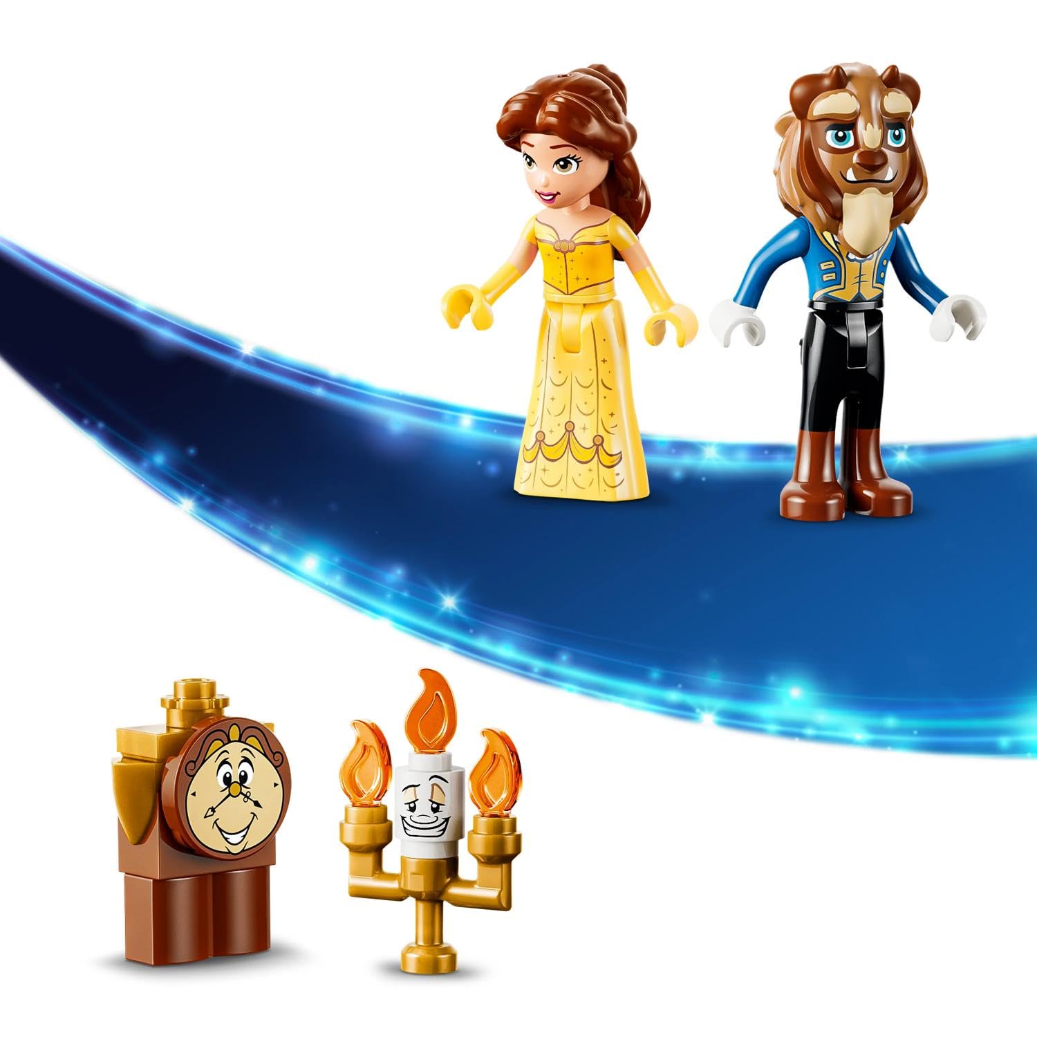 LEGO | Disney Princess Belle e il Castello Incantato della Bestia - Giocattolo con 2 Mini Bamboline e Figura di Lumière - Regalo per Bambine da 5 Anni in su e per Fan della Bella e la Bestia - 43289