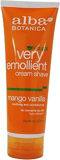 Alba Botanica: Very Emollient Cream Shave Mango Vanilla, 8 oz (3 pack)