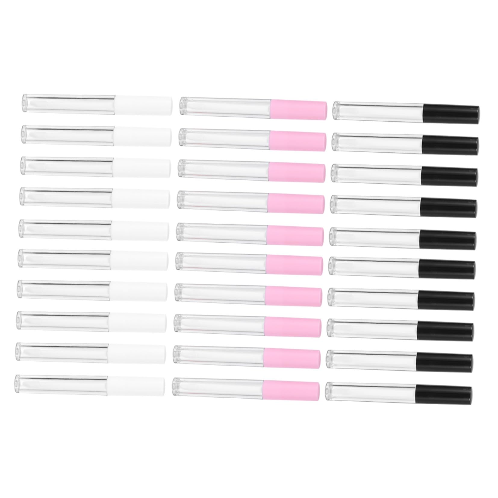 Tubi Lucidalabbra Rotondi 2, 5ml in Abs per DIY e Viaggio | 30 Pezzi, Corpo e Tappo in Abs, Design Mini Compatto, per Olio Labbra e Riempimento senza Perdite
