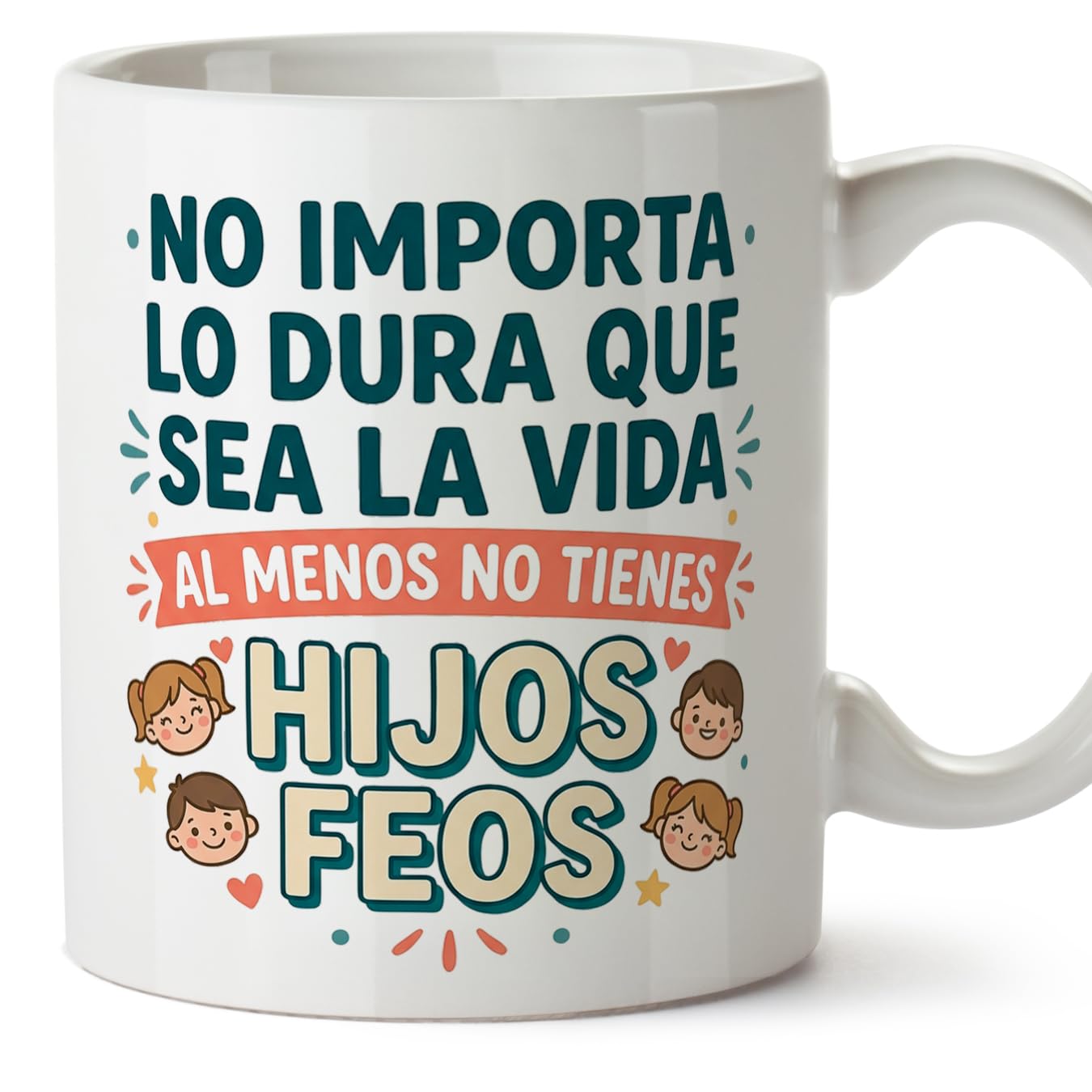 MUGFFINS Taza mamá con frase Para el mundo eres una madre pero para la familia eres el mundo en Español | regalo madre | 330 Ml 11 oz | Idea original para regalar | progenitores v1 — view 9
