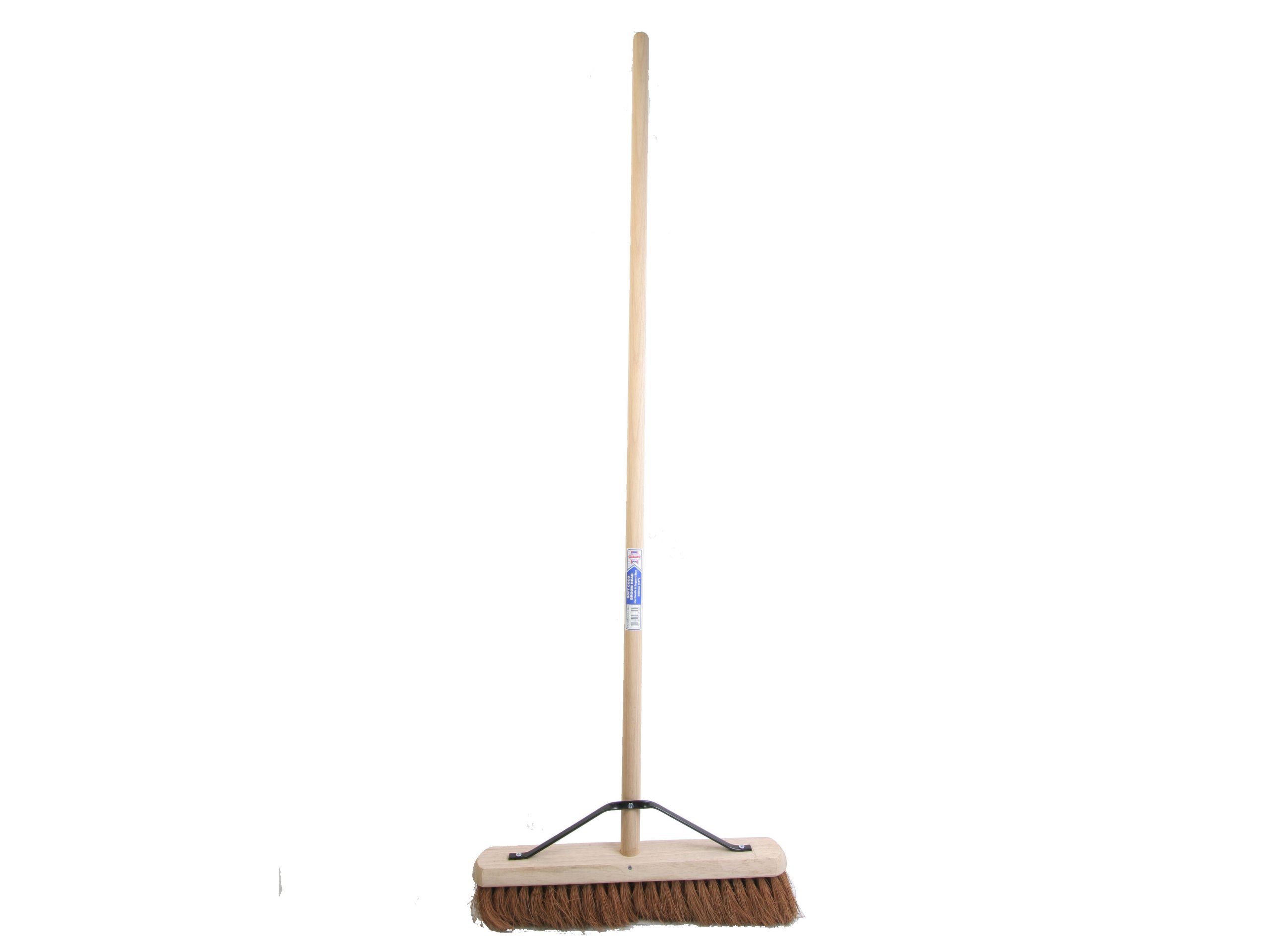 Faithfull FAIBRCOCO18H Broom Soft Coco 450mm (18in) + Handle & Stay