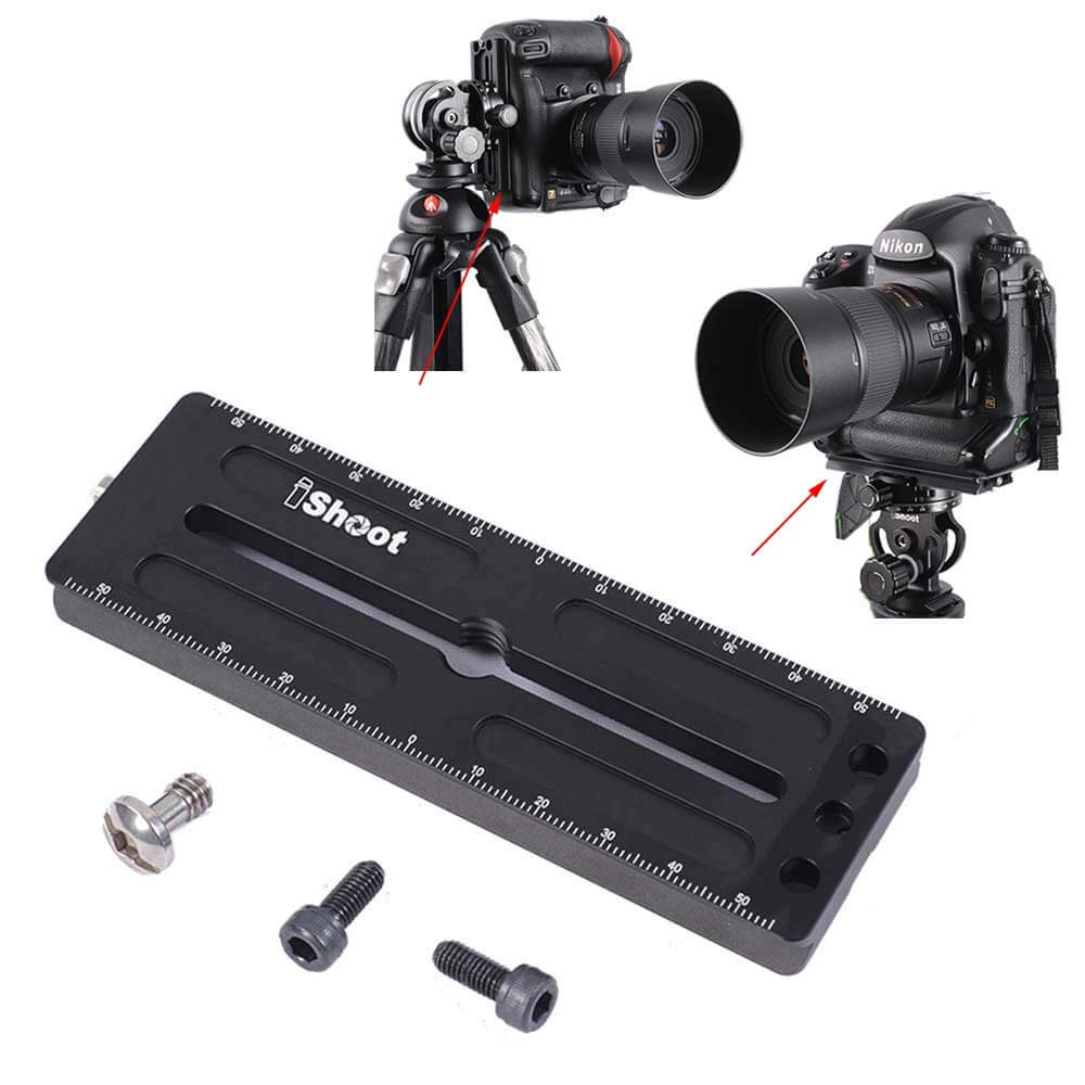 SCOPE クイックリリー　セット 黒 Amazon | iShoot 12cmクイックリリースプレート， バッテリー