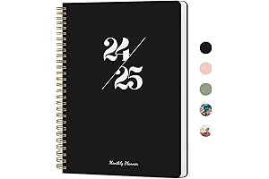Journal Calendar Monthly Planner 18 Months 2024-2025