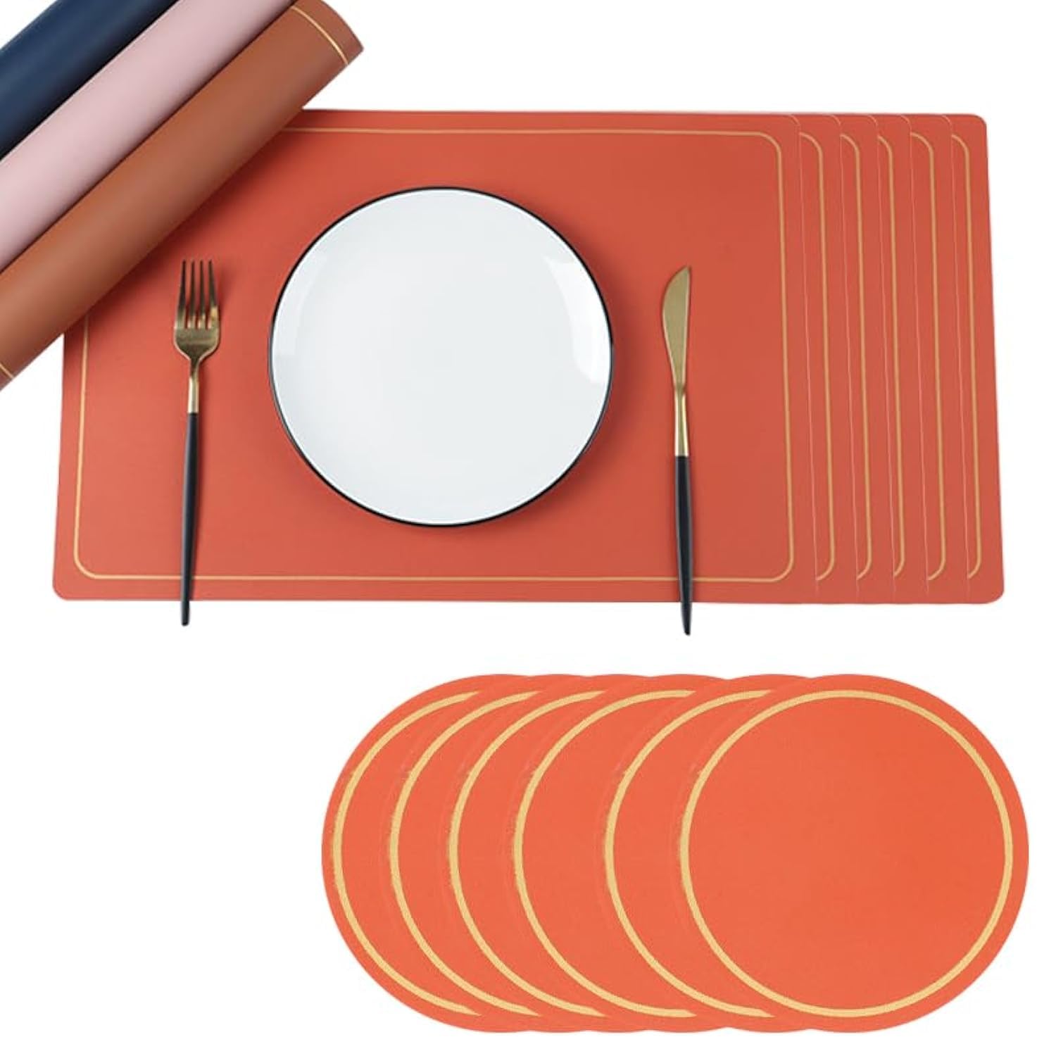 Soulnioi Placemats and Coasters Set of 6