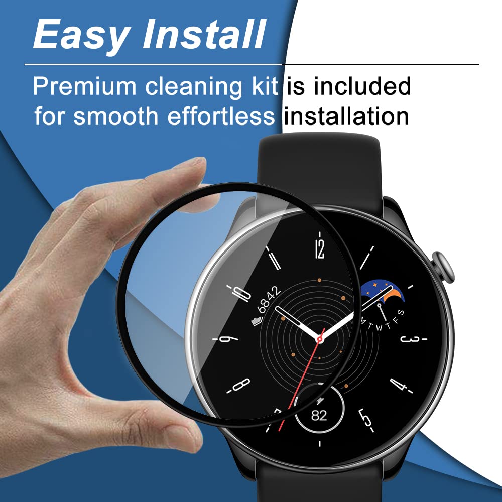 Protection D'écran Yonntmmi Pour Amazfit GTR Mini - 3 Films TPU Flexibles Auto-cicatrisants