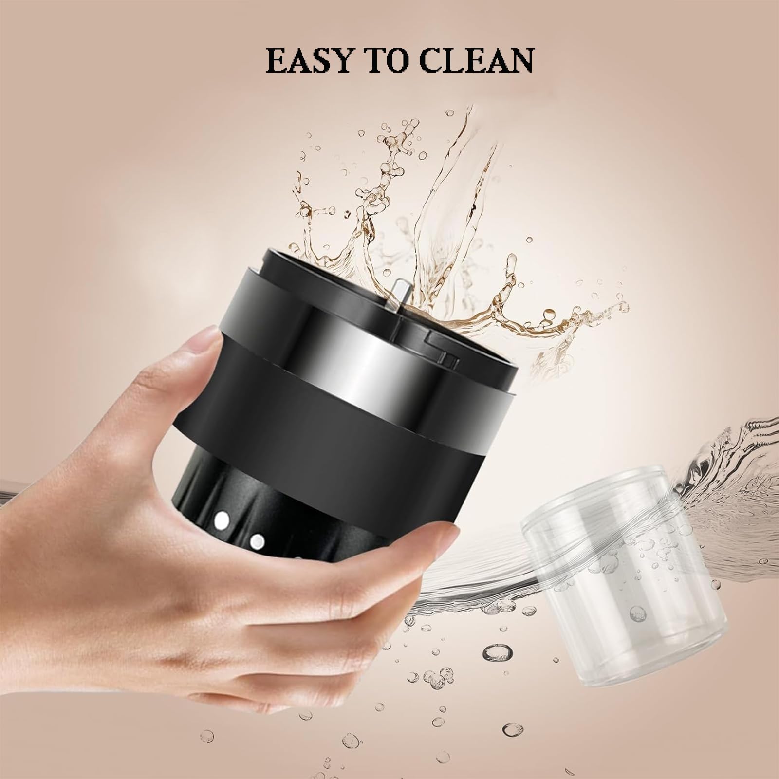 Rechargeable Coffee Bean Grinder, Cordless Portable Burr Coffee Grinder, with 5 Gears Adjustable Settings & 1200mah Battery Capacity, Easy To Clean & Portable for Home, In The Office, Hiking