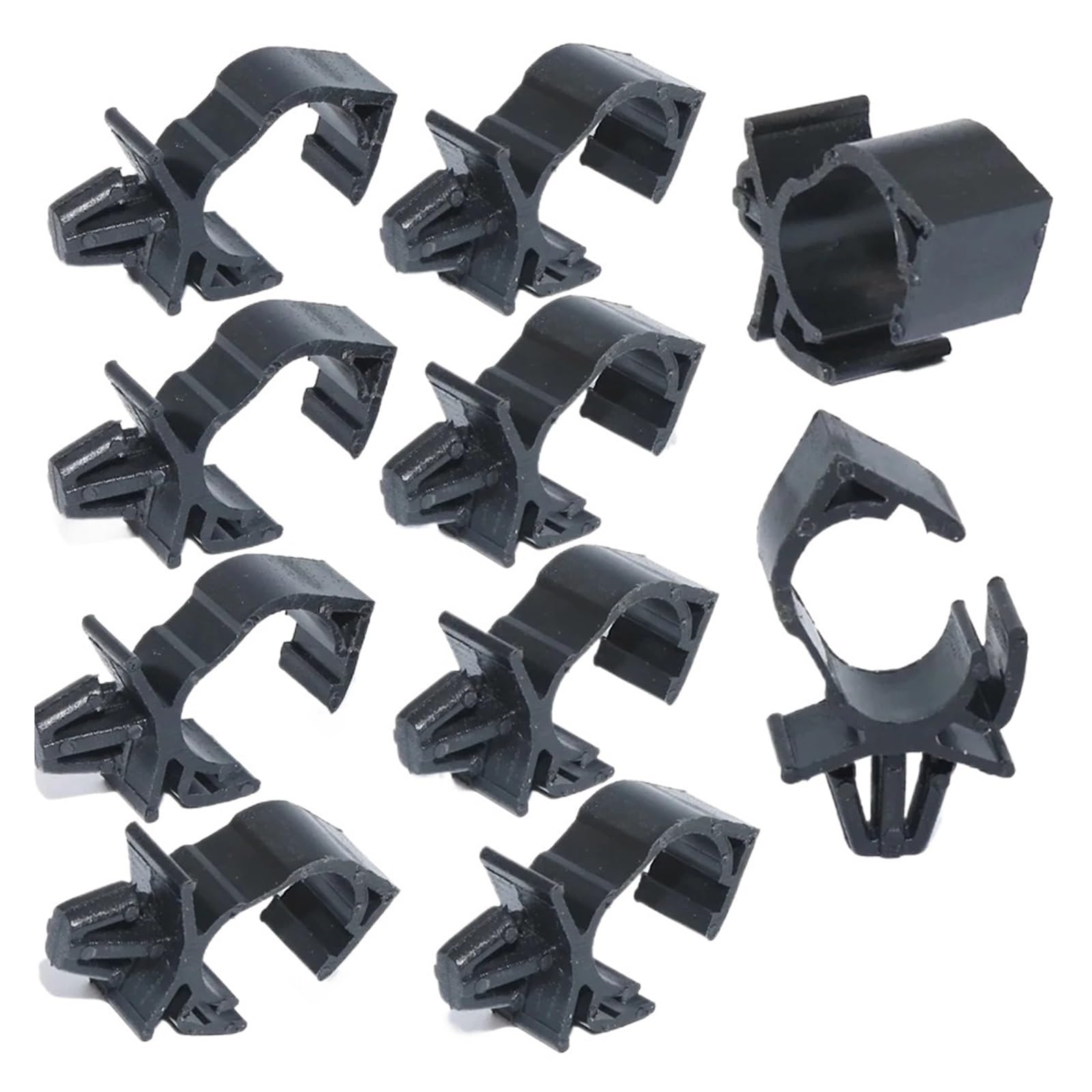 Fdcskinx One Color 10Pcs Car Oil Pipe Beam Line Hose Bracket Wiring Harness Fastener Route Fixed Retainer Clip Corrugated Tie Wrap Cable Clamp