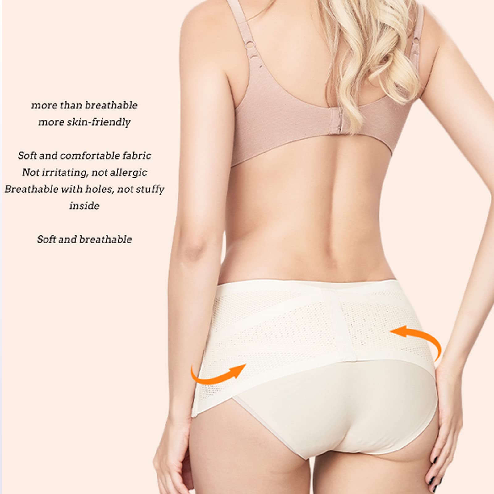 Samnuerly - Cinturón corrector de postura pélvica para mujer, maternidad, compresión posparto, cinturón ajustable, cintura sacroilíaca, alivia el dolor en el abdomen, espalda, nalgas del abdomen