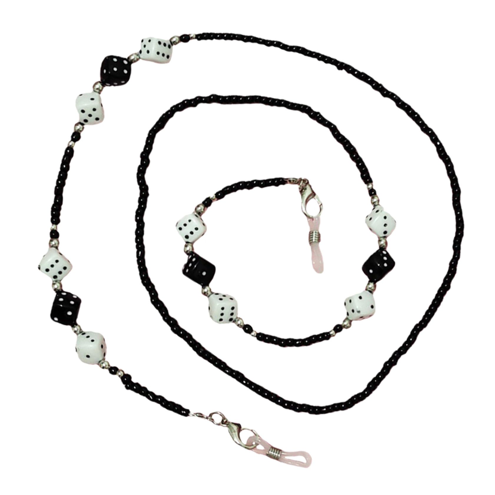 Holibanna Cadena De Gafas Diseño De Dados Correa Para Facial Accesorio De Moda Para Hombres y Mujeres Cadena Reutilizable y Cómoda Para Llevar Gafas y Mano