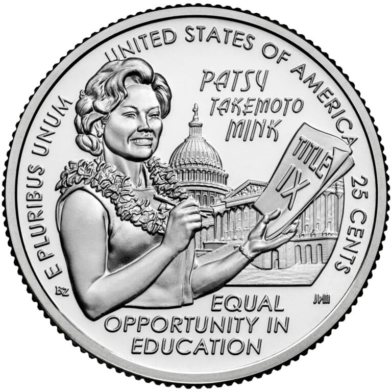 Amazon.com: 2024 P, D Patsy Takemoto Mink, American Women Quarter