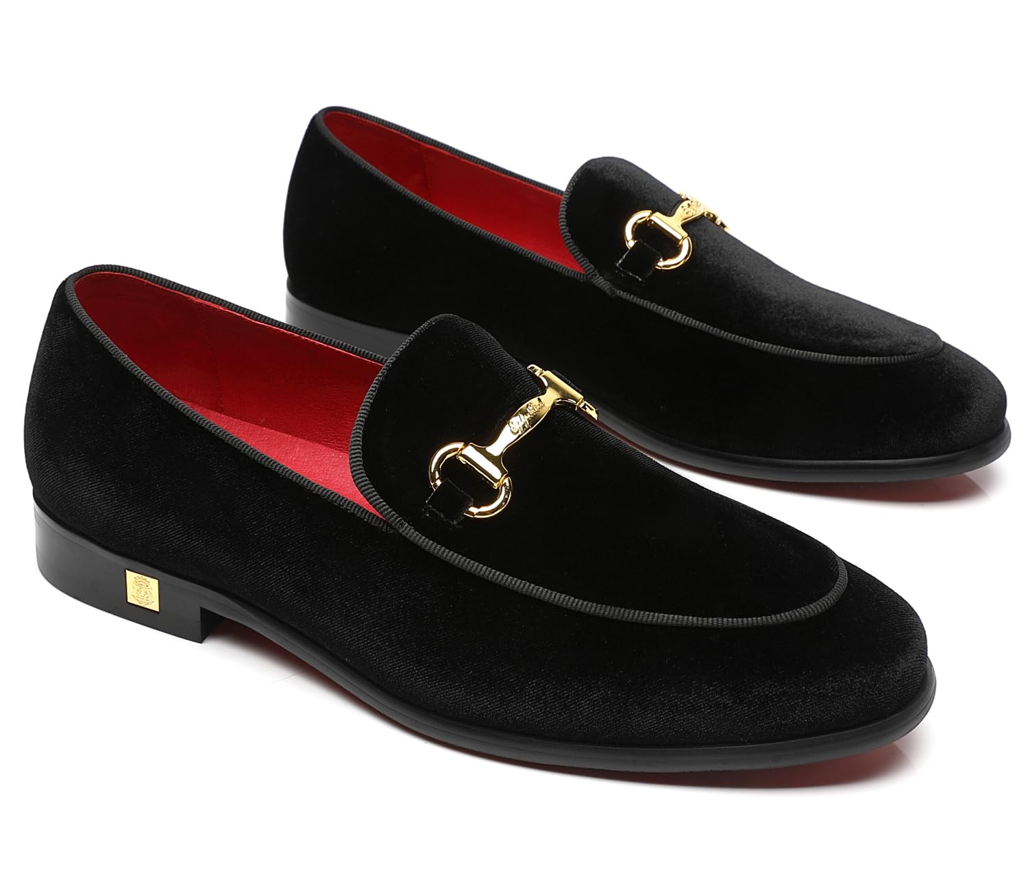 Erphpre Paul Men's Velvet Loafers Wedding Party Prom Homecoming Shoes