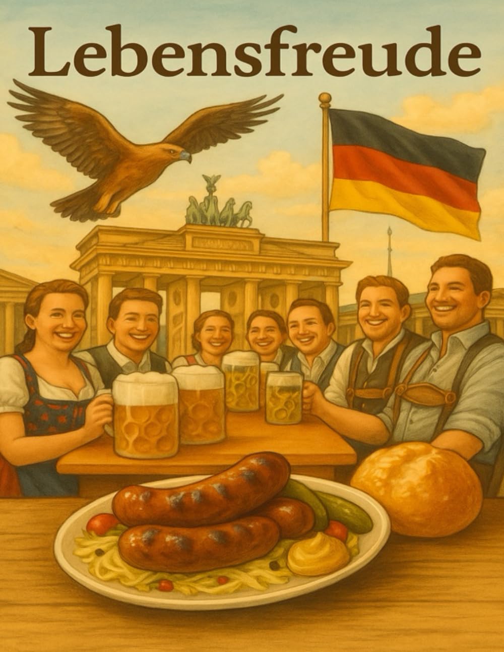 Lebensfreude – Figvanta Cultural Inspiration Notebook: A joyful German watercolor journal inspired by food, tradition, nature, and everyday creativity (Figvanta Cultural Essence Series)