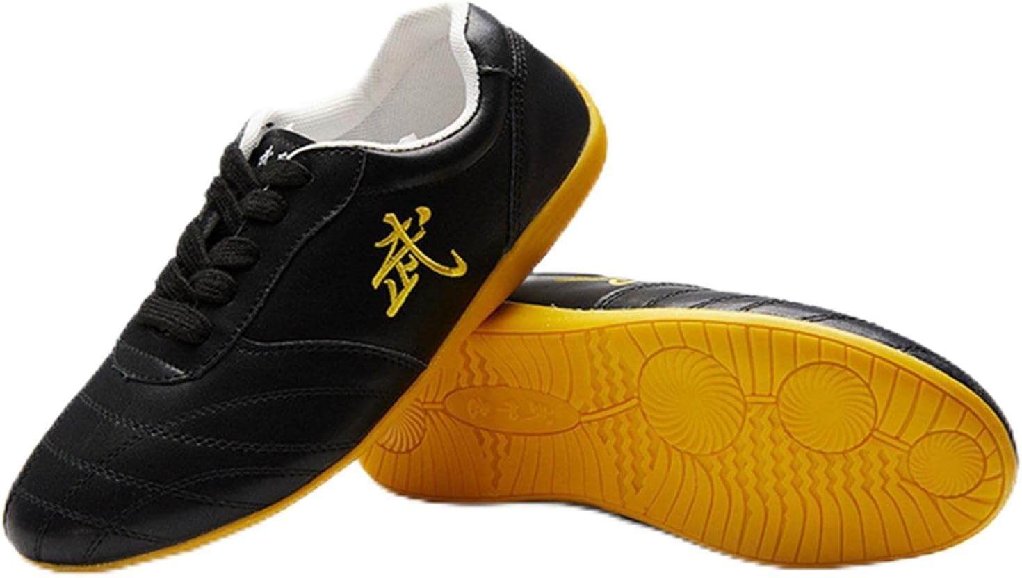 TECDOTO Chinese Traditional Wushu Kung Fu Yongchun Martial Arts Shoes, Non-Slip Men Women Taekwondo Shoes for Daily Training Taichi Shoes,Black-40EU