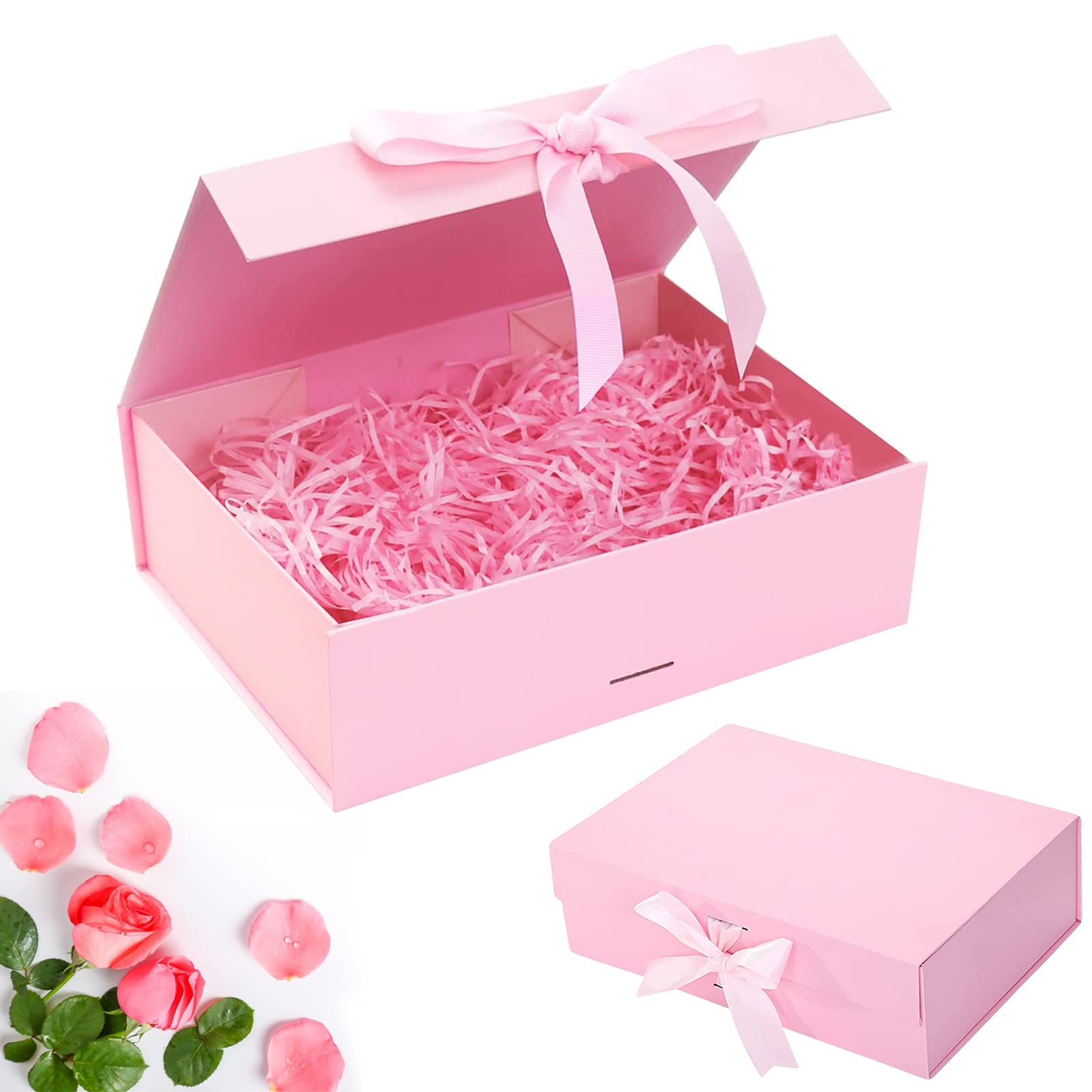 LETTERASHQP Witte geschenkdoos, 21 x 17 x 7 cm, grote geschenkdoos