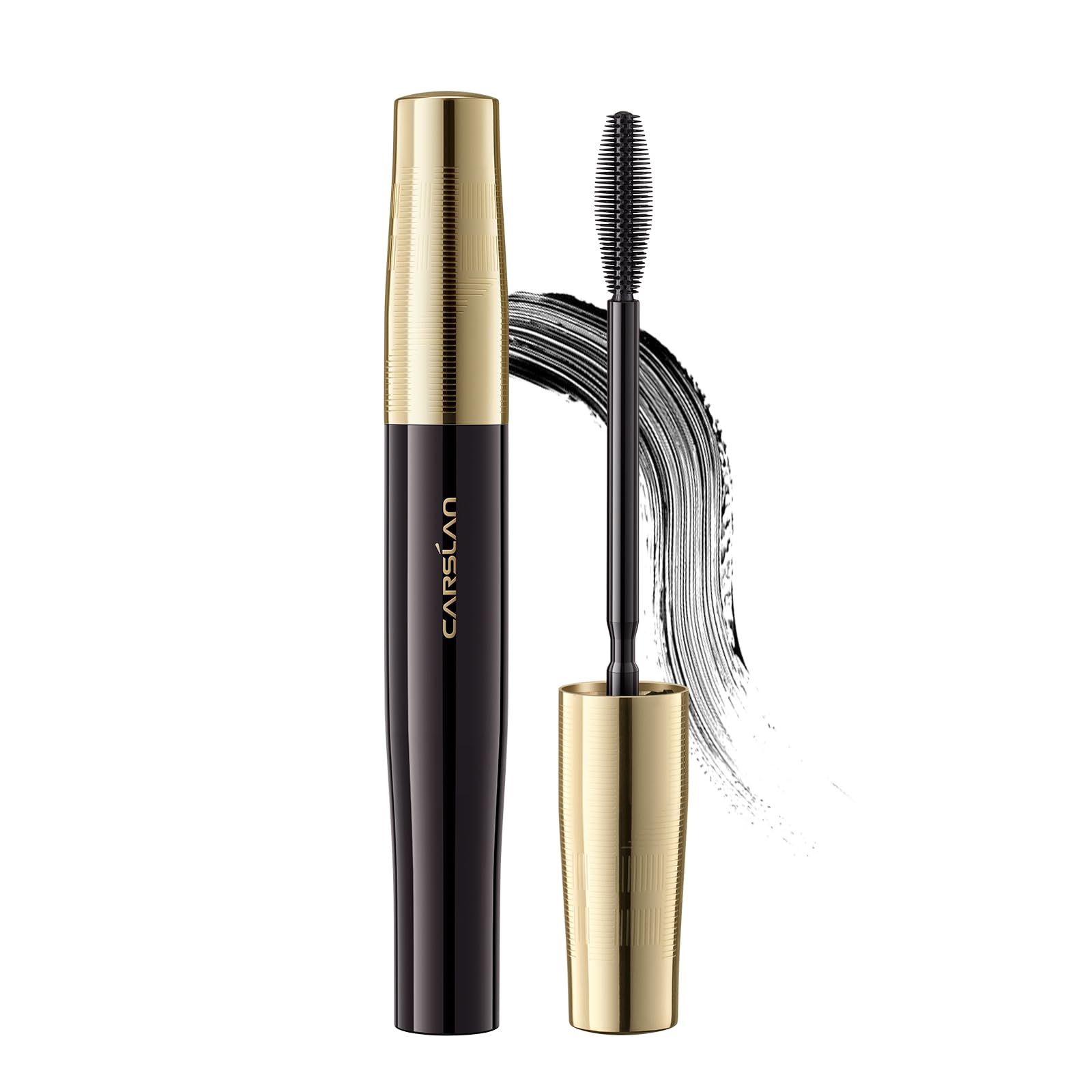 CARSLAN Light-Lengthening Natural Mascara, Lightweight for Lashes, Washable