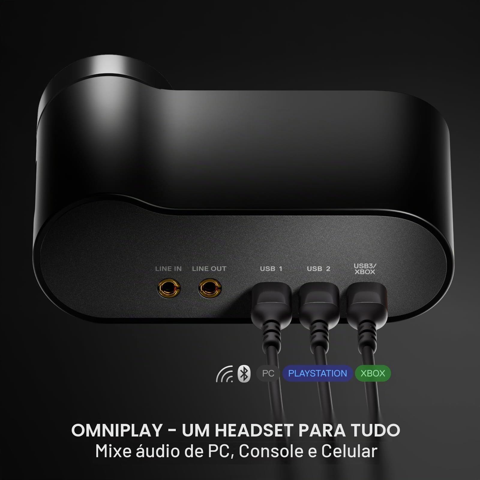 SteelSeries Arctis Nova Elite Headset Gamer Sem Fio, Preto, ANC