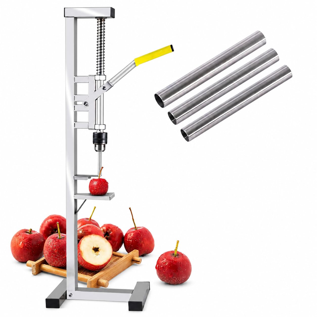 Obstentkerner und Kirschentkerner aus Edelstahl, 9/11/12 mm Klingen, Rückprallfedergriff