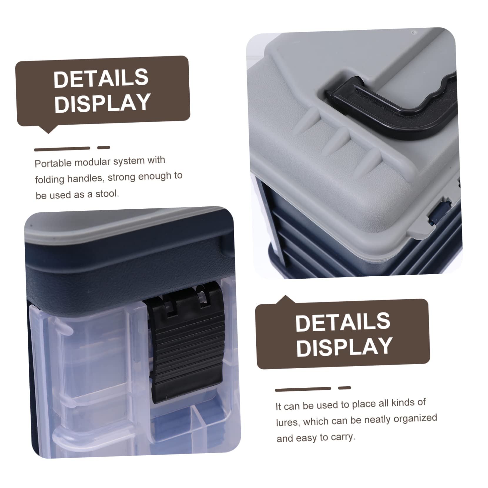 BESPORTBLE 1Pc Box Scatola da Pesca Mini Cassetta degli Attrezzi Mini Contenitori Cassetta degli Attrezzi per Bambini Perline Scatola Organizzatore Bass Tackle Box Cassetta degli Attrezzi