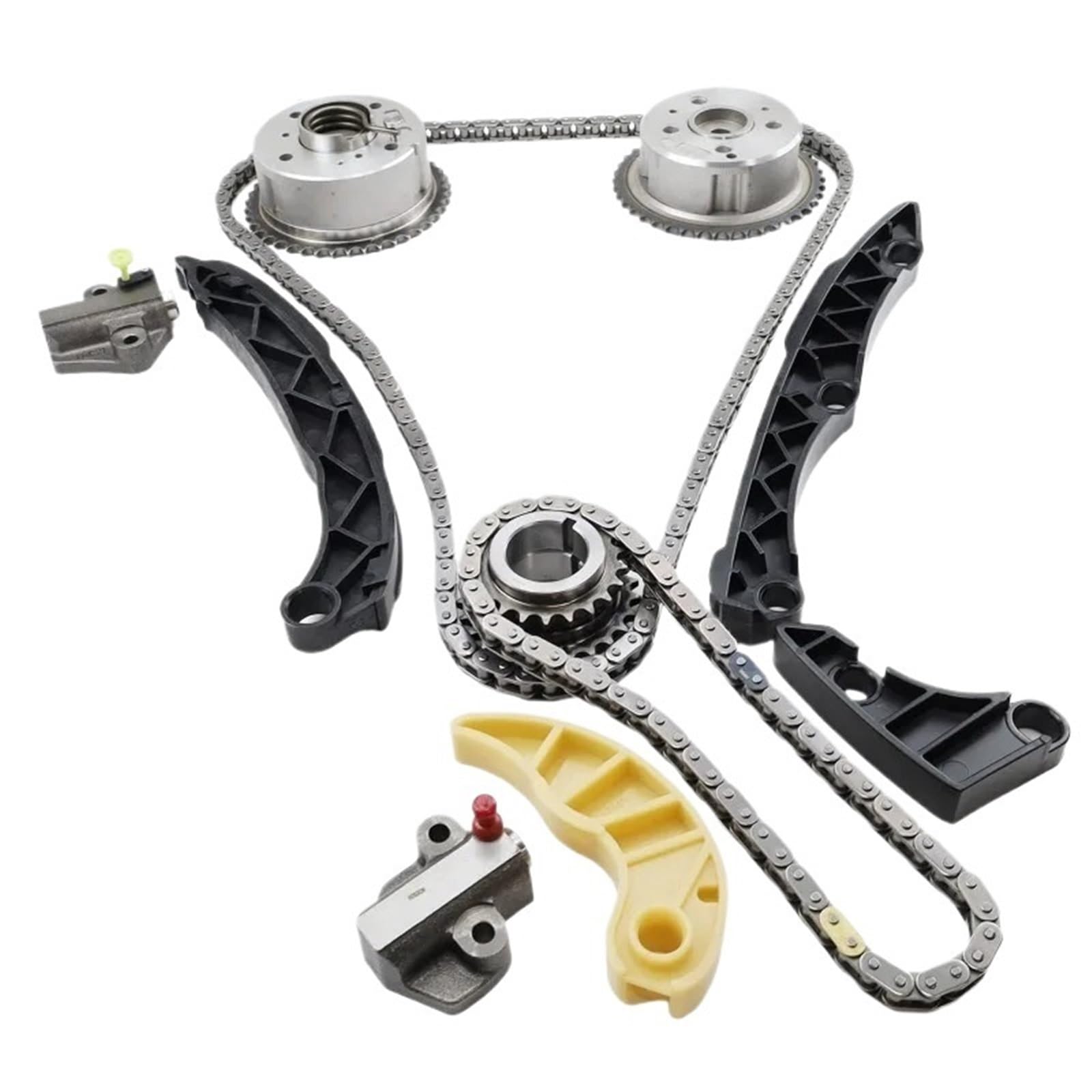 zestaw paska zębatego G4KH G4KC zestaw łańcucha rozrządu z zębatkami VVT dla Hyundai Kia Sonata Optima 2010-2014 2.4L 24321-2G111 24350-2G750 24370-2G750 pasek zębaty