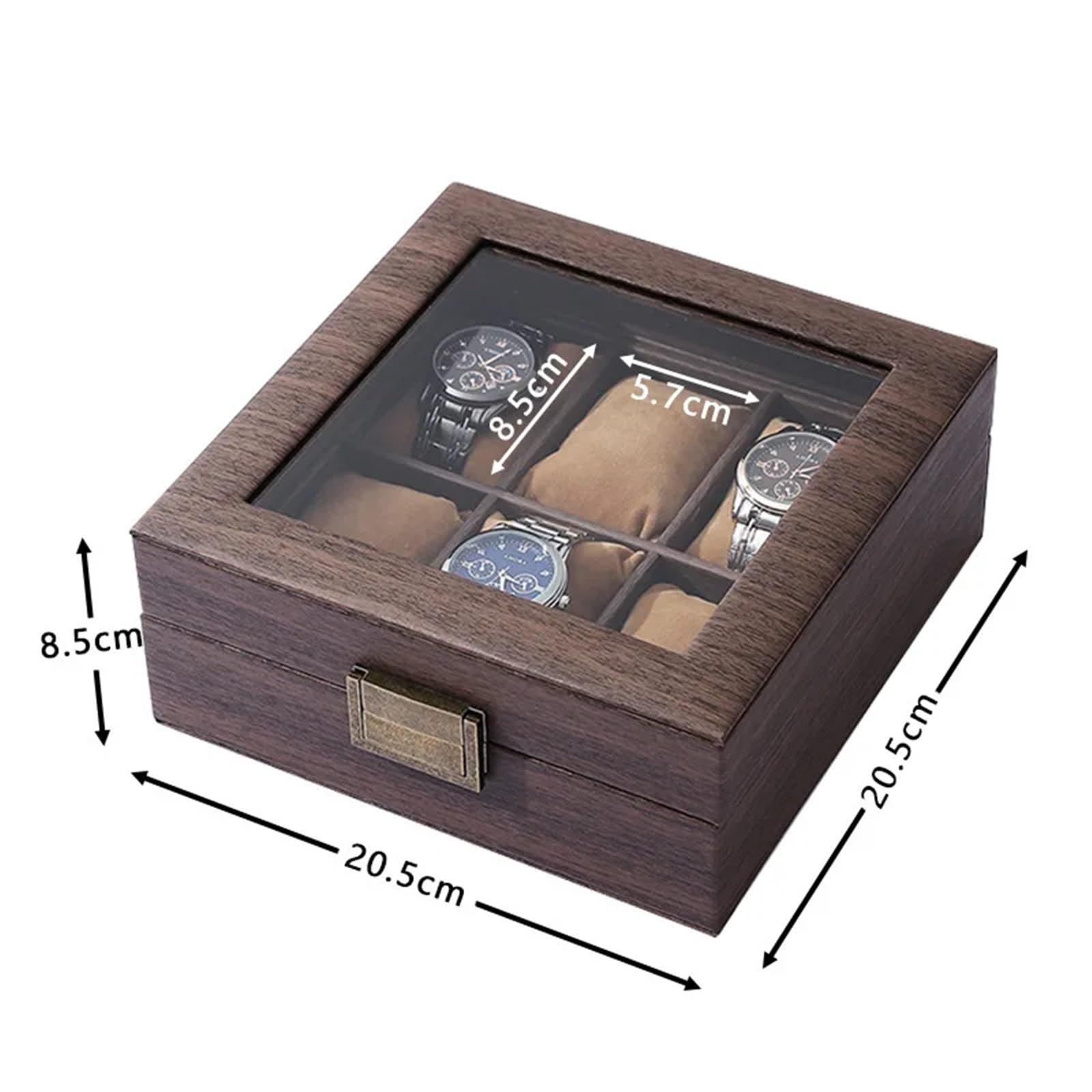 Portaorologi in Legno Massello Scatola espositiva for la collezione di orologi