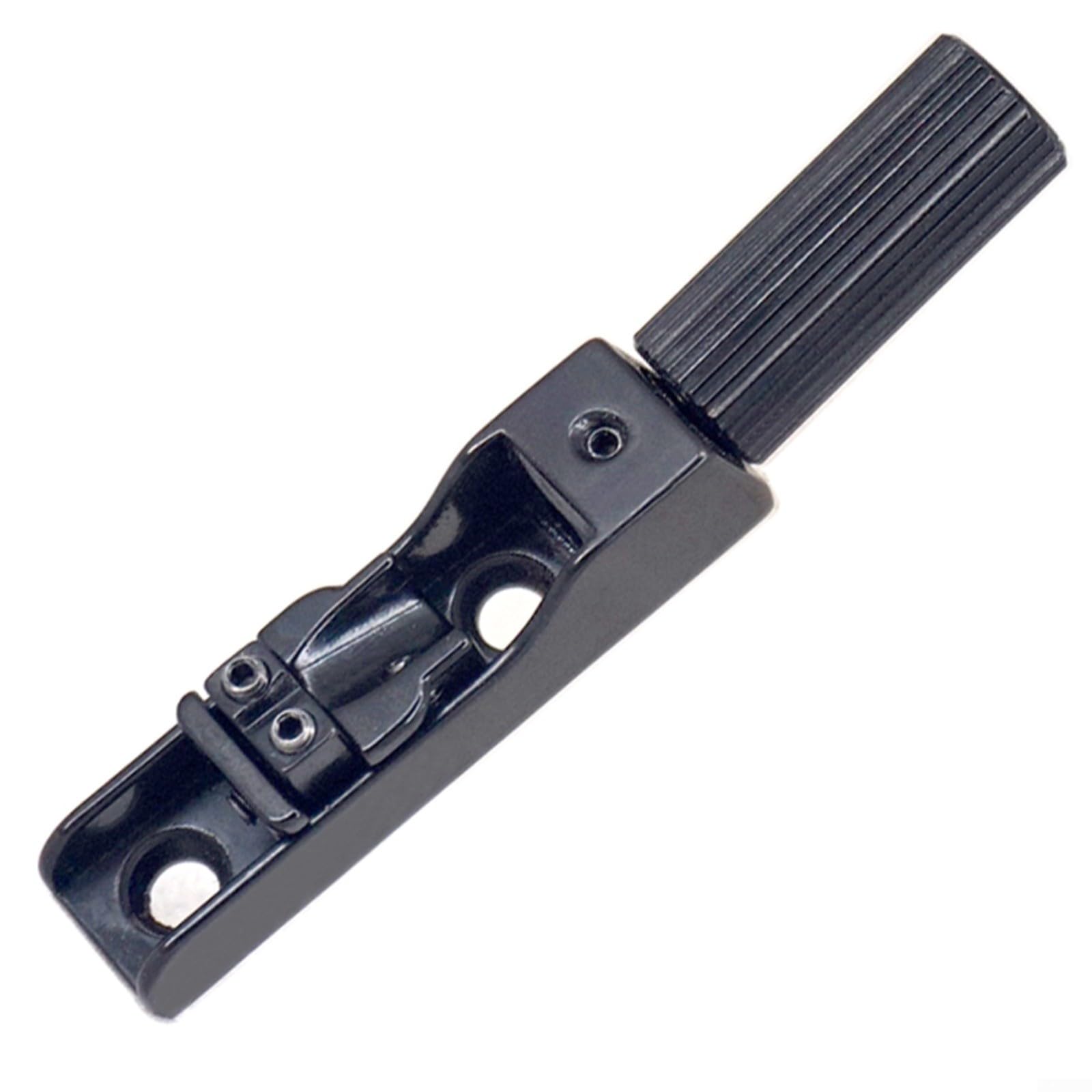1 Set Headless Bass Bridge pour basse électrique 4/5/6 cordes, pont divisé simple avec vis et clé, argent, accord précis et stabilité pour basses sans tête (noir 4 pièces)