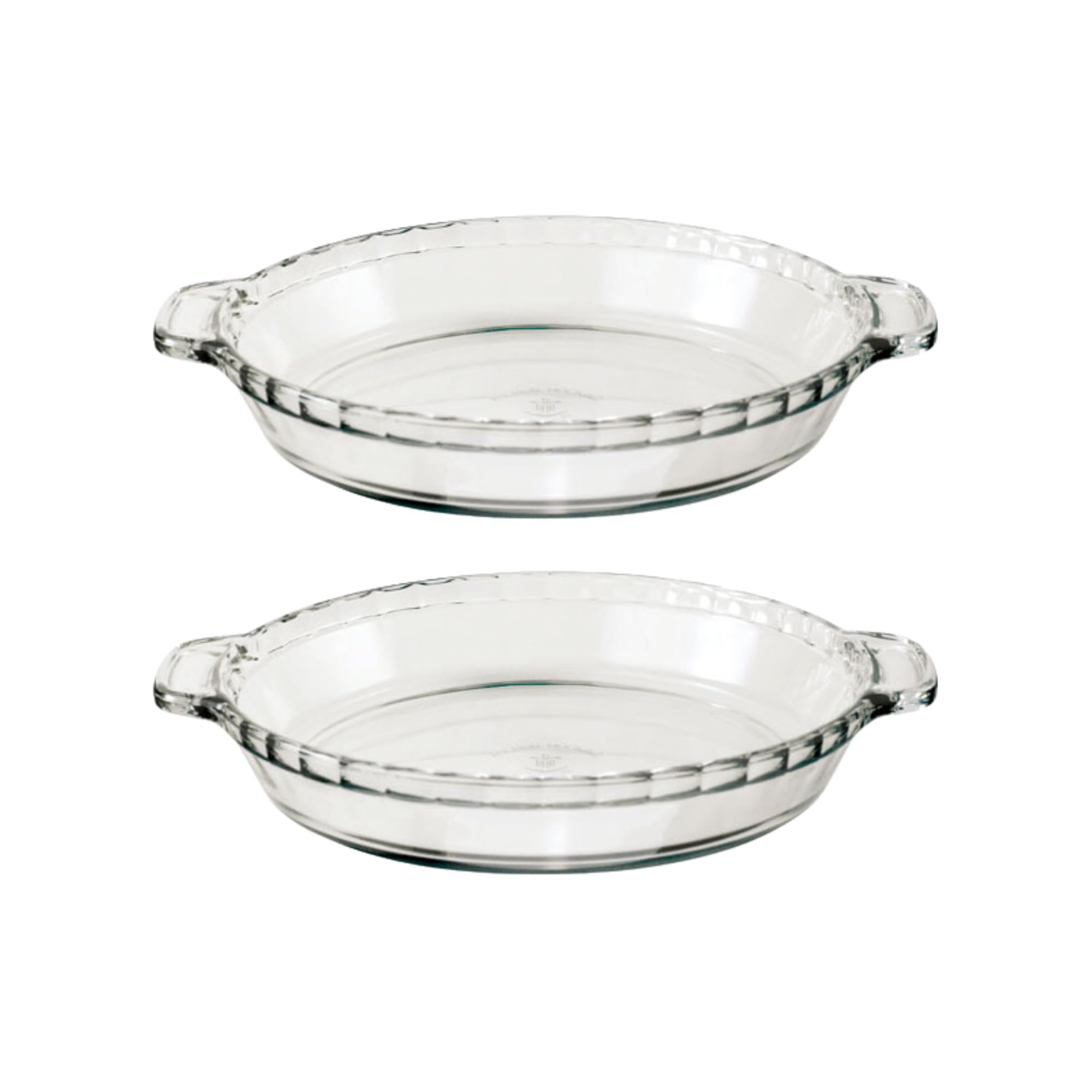 2 Pack 9.5 Inch Glass Pie Plates – Classic Bakeware for Pies, Quiches, and Tarts – Oven S…