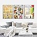 THTHTH Chien Le New Yorker Affiche Couverture De Magazine Toile Mur Art Illustration Vintage Peintures et Gravures pour Salon Décor Image 50x70cm x3 No Frame