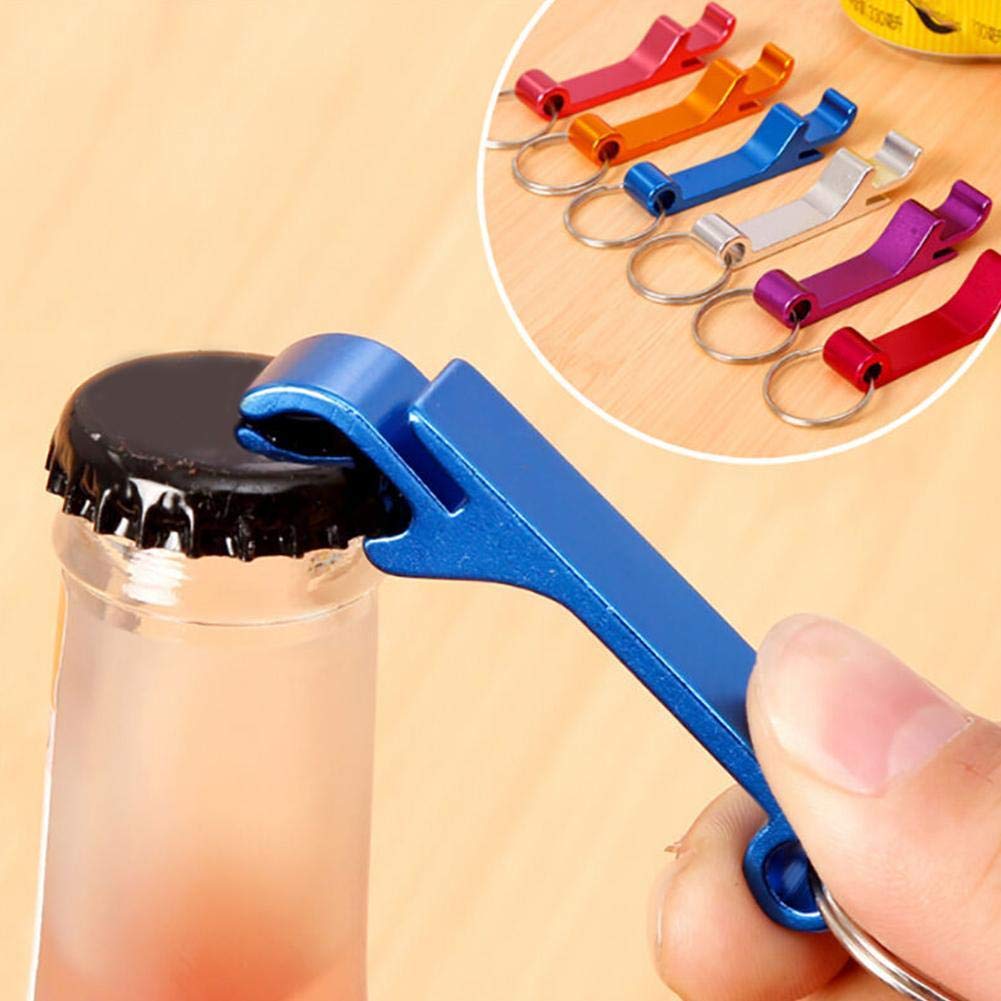 16 apribottiglie per birra, mini apribottiglie portachiavi, piccolo portachiavi in alluminio, apribottiglie per bevande e bevande, per casa, bar