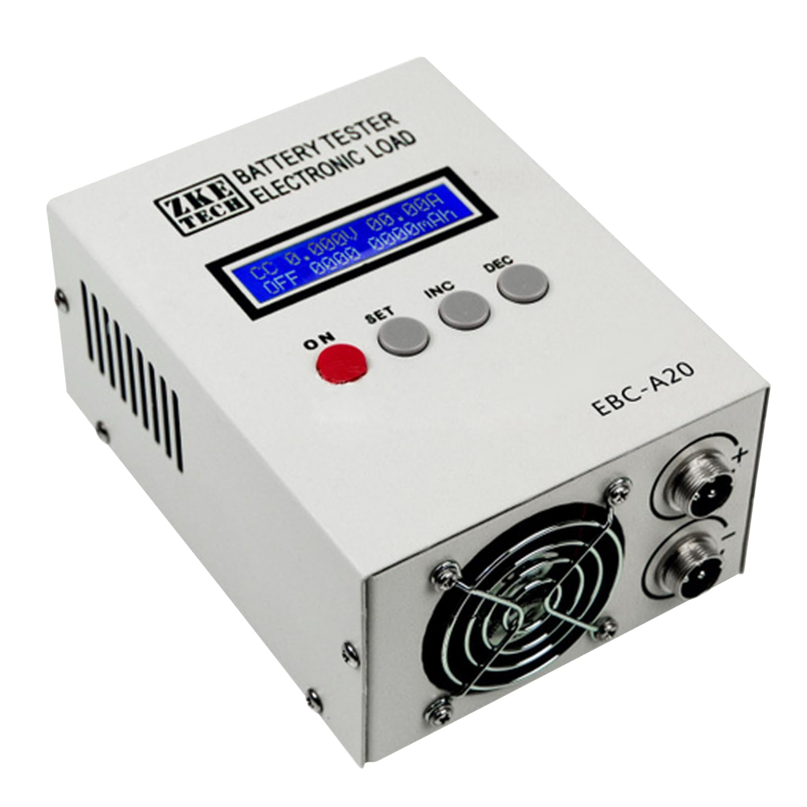 Batteria al litio elettronica professionale ad alta efficienza, tester di capacità della batteria con 20 A, carica 5 A, 3 modalità per batterie agli ioni di litio Pb, display Lcd e collegamento Pc